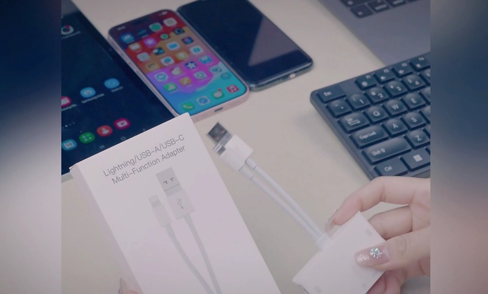 Lettore di schede SD per iPhone USB C